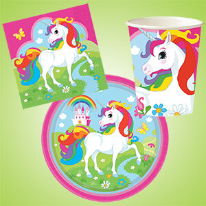 Einhorn Geburtstagsmotto - Tischdeko
